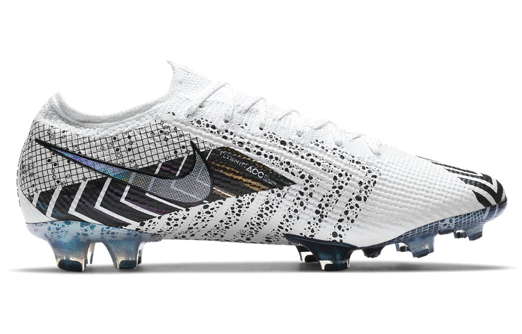 Футбольные бутсы Nike Mercurial Vapor 13 Elite MDS FG (белый / черный) — Белый / чёрный — фото 2