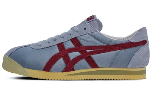 Onitsuka Tiger Corsair Vin Slip Resistant Low top Casual Shoes Unisex Gray Red