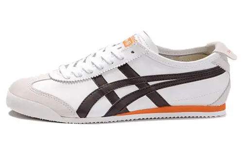 Onitsuka Tiger MEXICO 66 Cushioning Slip Resistant Abrasion Resistant Low top Casual Shoes Men's Brown White Yellow