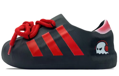 Adidas Originals AdiFOM Superstar Non slip Lightweight Low top Casual Shoes Unisex Black Red