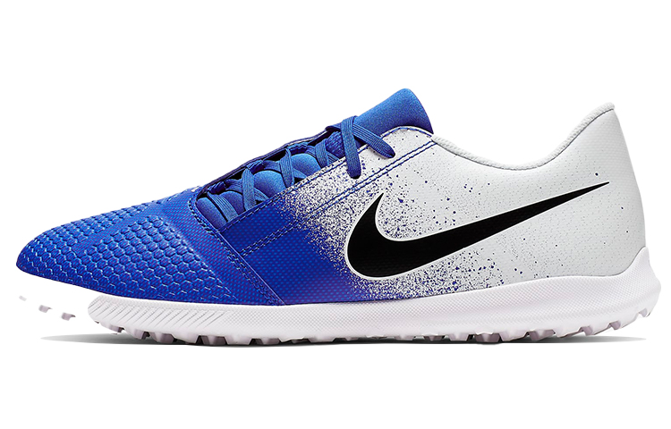 Мужские футбольные бутсы Nike Phantom Venom Club TF (бело-синие)