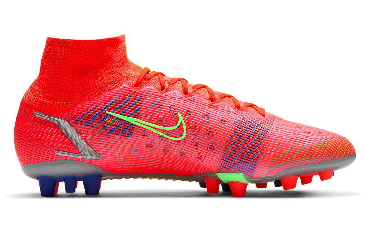 Мужские кроссовки Nike Mercurial Superfly 14 Elite AG (красно-зеленые) — Красный / зелёный — фото 2
