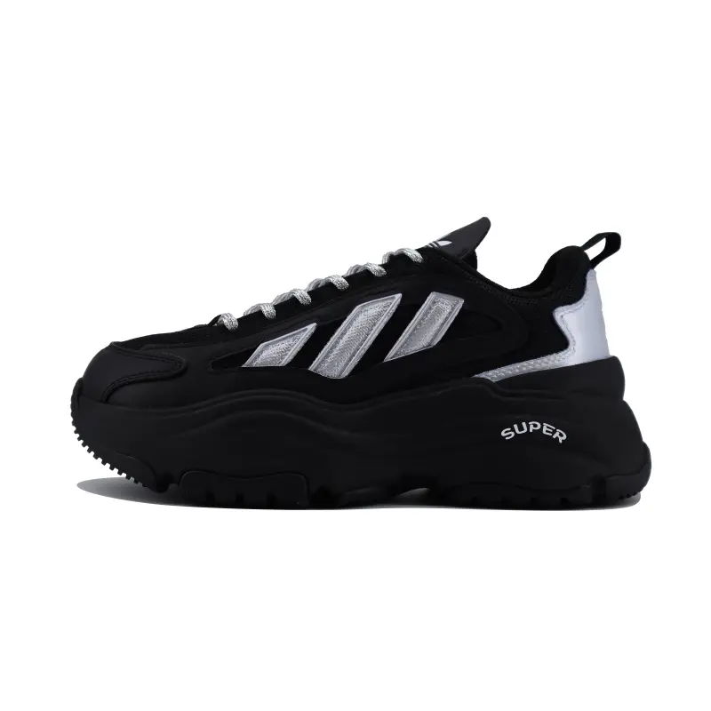 Adidas Originals OZGAIA Slip Resistant Slip Resistant Low top Casual Shoes Women's Black Silver