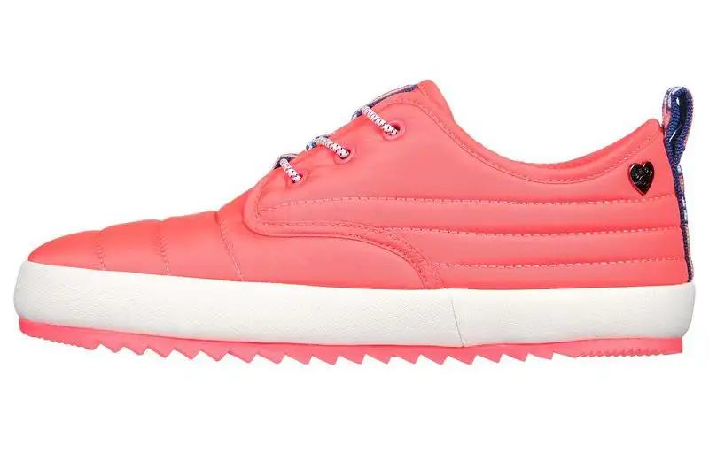 Skechers Bob's Drift Neon Puffs Fabric Low top Sports Casual Shoes Women's Pink