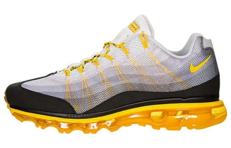 Nike Air Max 95 Dynamic Flywire LAF Livestrong Wear resistant And Lightweight Low top Casual Shoes Unisex Gray White