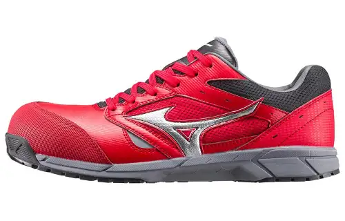 Mizuno LS Slip Resistant Abrasion Resistant Low top Sports Casual Shoes Unisex Red Gray