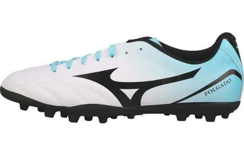 Mizuno Folgado AS AG Artificial Ground Cushioning Abrasion Resistant Impact Resistant Soccer Shoes Men's White Blue