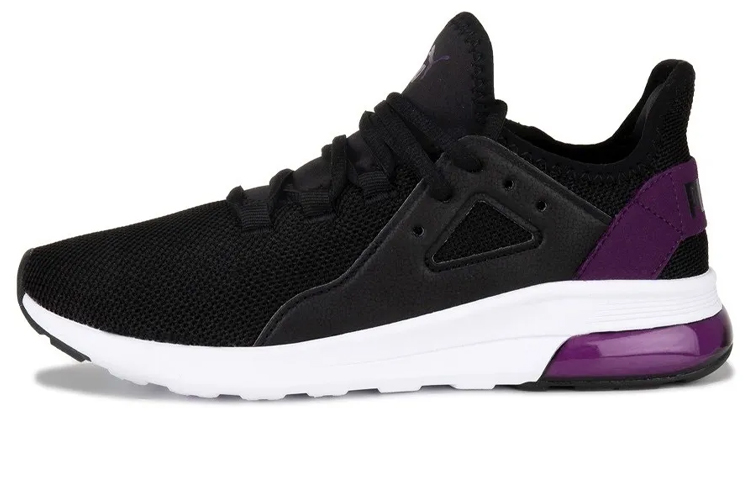PUMA Electron Street SoftFoam Low Top Running Shoes Black/Purple