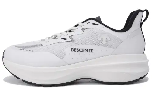 DESCENTE Cushioning Breathable Cushioning Breathable Low top Casual Shoes Unisex White