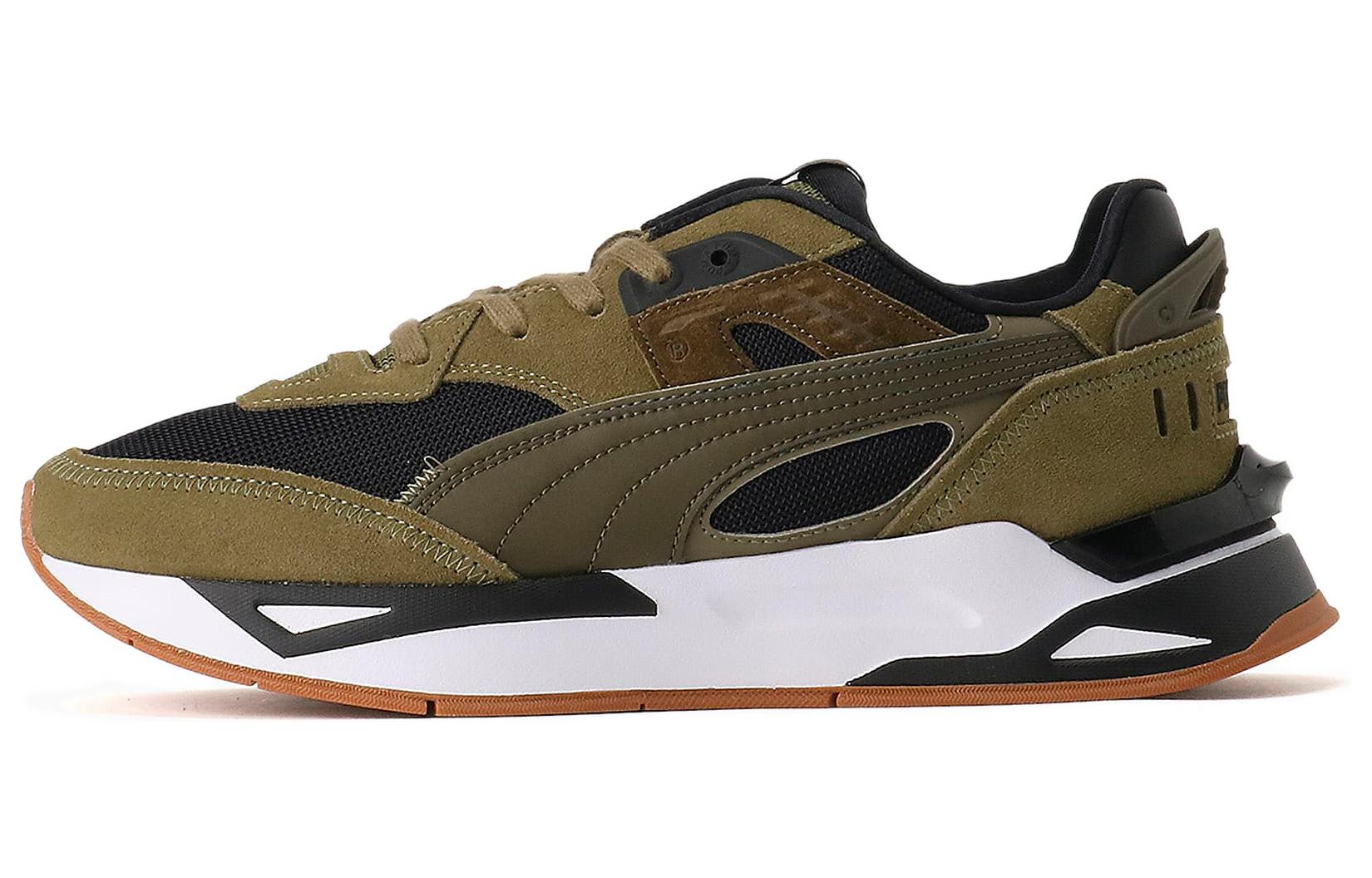 PUMA Mirage Sport Earth Tones Artificial Leather Low top Sports Casual Shoes Unisex Black Green