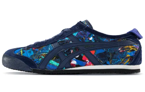 Onitsuka Tiger MEXICO 66 Comfortable Slip Resistant Low top Casual Shoes Women's Dark Blue
