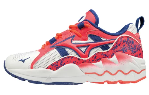 Mizuno Wave Rider 1 Mesh Vintage Cushioning Slip Resistant Abrasion Resistant Breathable Low top Casual Shoes Women's