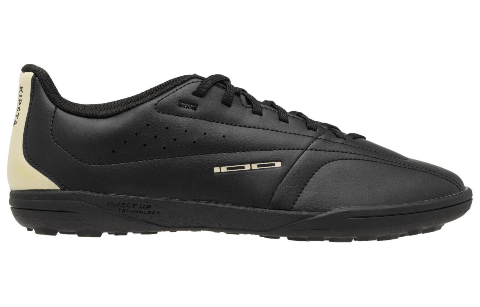 DECATHLON AG Artificial Ground Slip Resistant Abrasion Resistant Soccer Shoes Men’s Black
