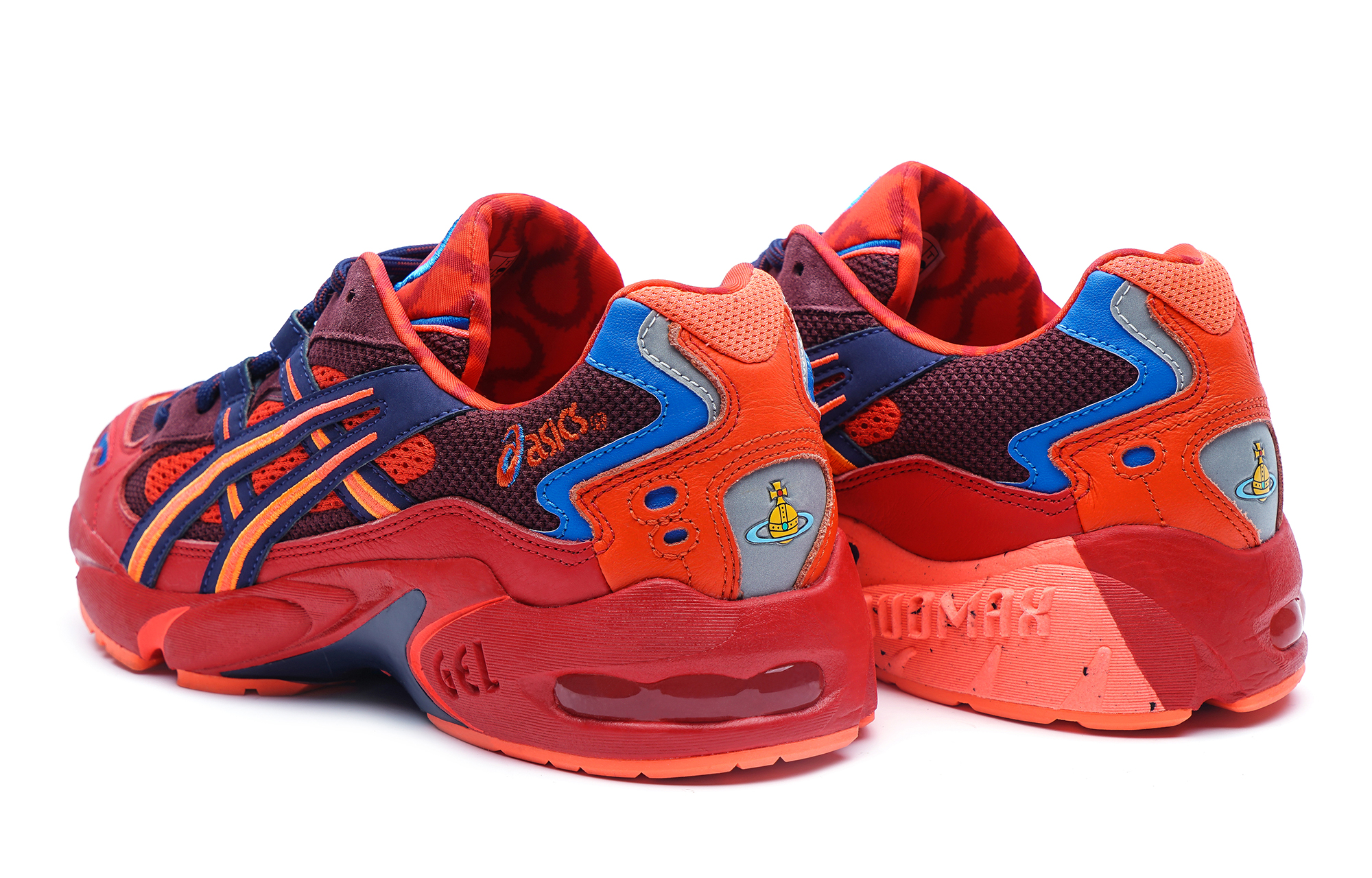 Кроссовки Vivienne Westwood x ASICS Gel-Kayano 5 OG (красно-синий) — фото 5