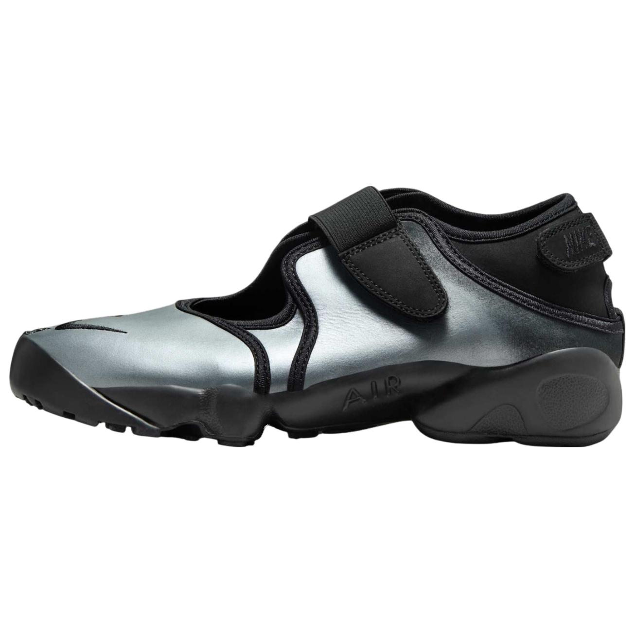 Женские кроссовки Nike Air Rift LTR (серебристо-черные)