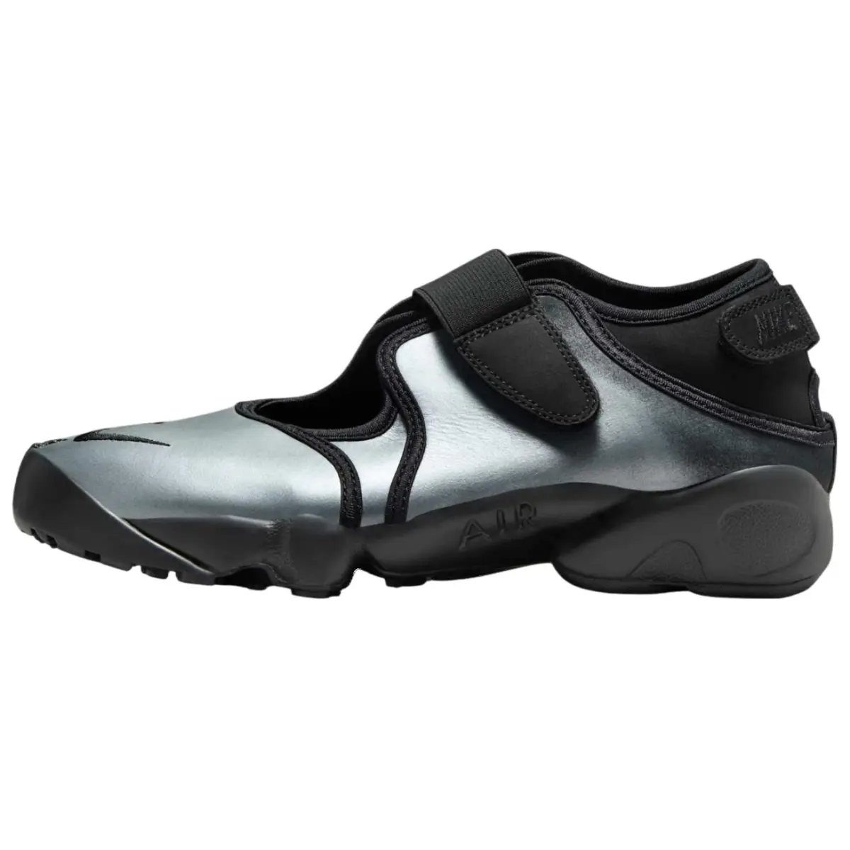 Nike Air Rift Slip Resistant Abrasion Resistant Low top Casual Shoes Women's Silver Black