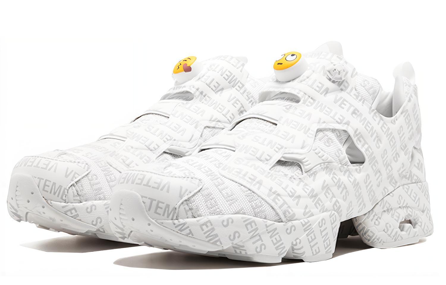 Кроссовки Reebok Instapump Fury Vet Emoji Vetements (белые) — Белый — фото 2