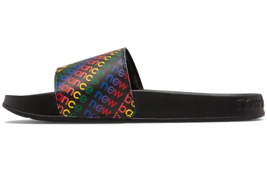 New Balance NB 200 Slide Slippers Men's Black/Rainbow
