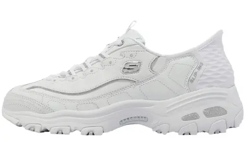 Skechers D'Lites 'White Silver' Women's