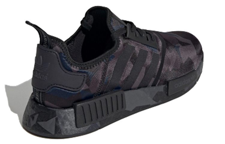 Кроссовки adidas NMD_R1 PU (черно-серый камуфляж) — фото 3
