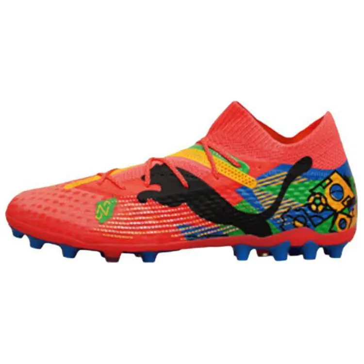 PUMA FUTURE 7 ULTIMATE MG Multi Ground Artificial Turf Abrasion Resistant Abrasion Resistant Soccer Shoes Unisex Red