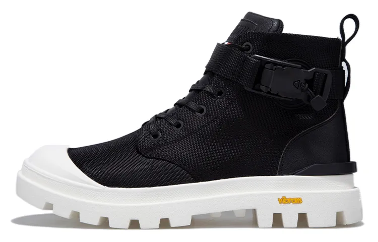 Palladium Crew Combat Boots Men's Charcoal Black