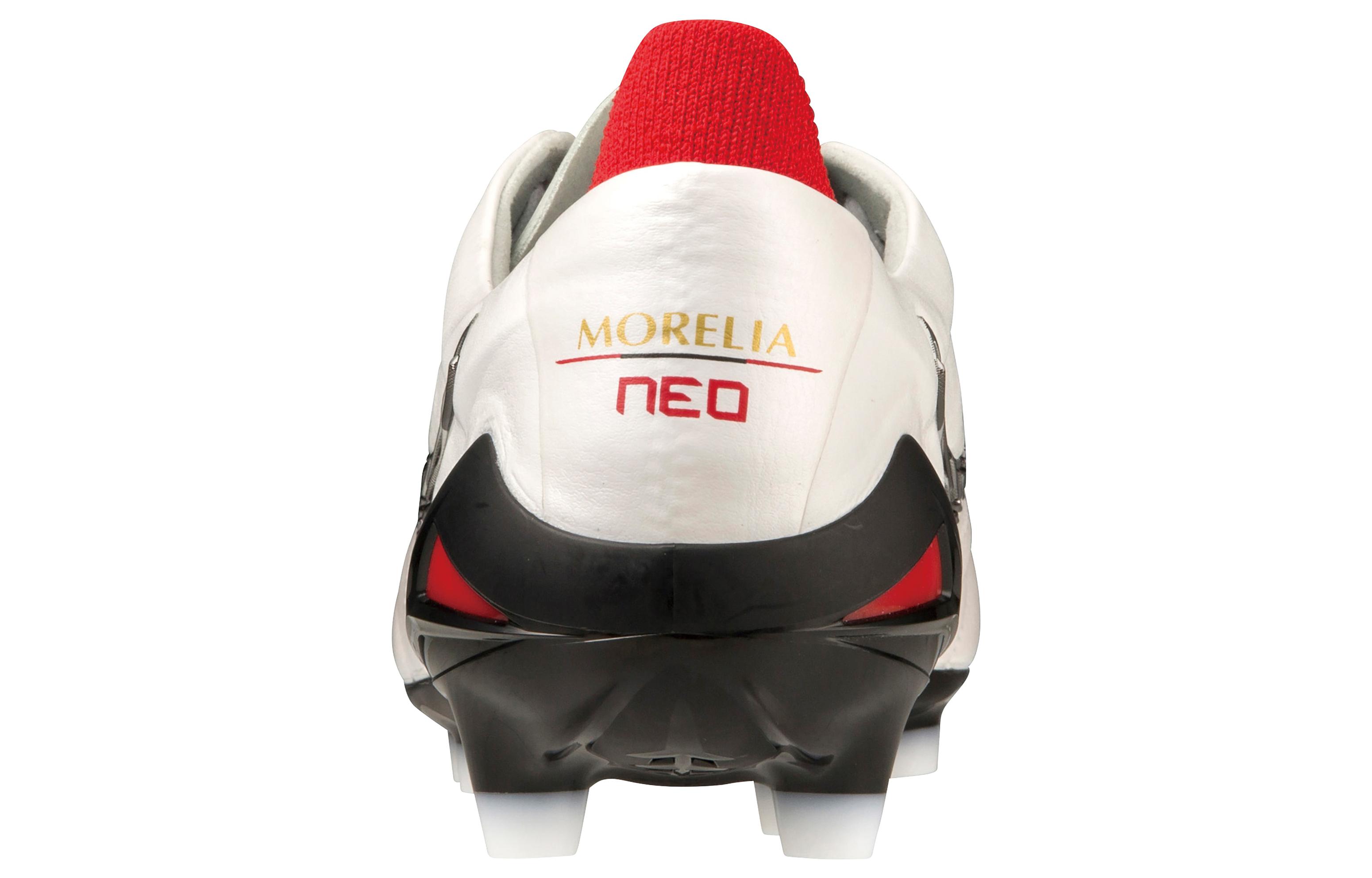 Mizuno Morelia Neo 4 FG Firm Ground Slip Resistant Abrasion Resistant Soccer Shoes Unisex White