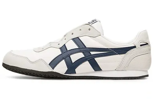 Onitsuka Tiger Serrano Slip on Low top Casual Shoes Unisex Gray Blue