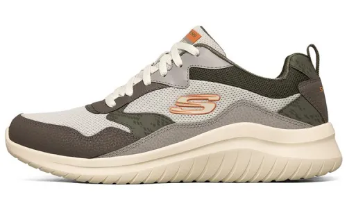 Skechers Ultra Flex 2.0 Casual Shoes Men's Low Top Taupe/Orange