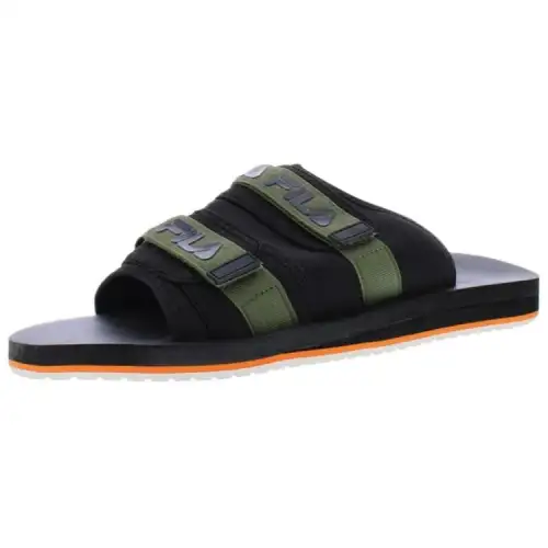 FILA Utility Abrasion Resistant Abrasion Resistant Slide Slippers Men's Black