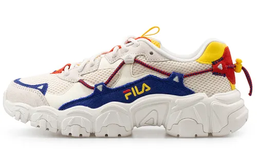 FILA FUSION Cat Claw Fluid Low top Casual Shoes Women's White Blue Yellow