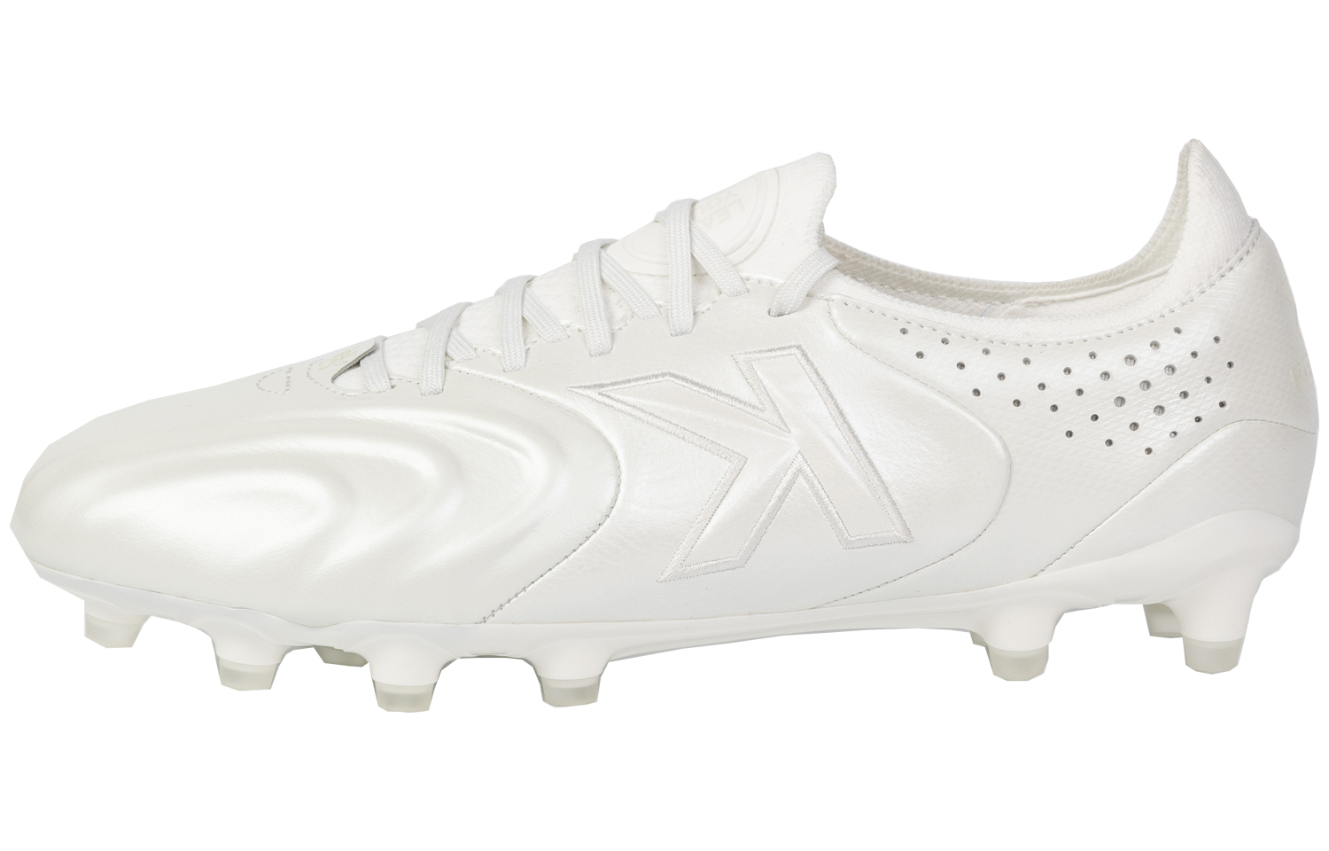 KELME Grail Collection FG Firm Ground Slip Resistant, Abrasion Resistant, Breathable Soccer Shoes Men’s White