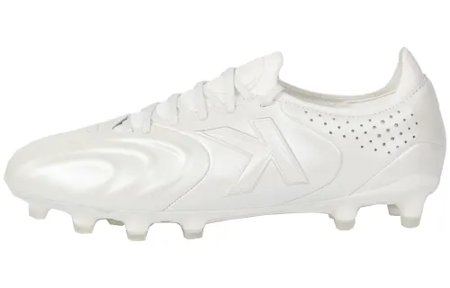 KELME Grail Collection FG Firm Ground Slip Resistant, Abrasion Resistant, Breathable Soccer Shoes Men's White