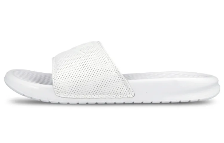 Nike Benassi JDI Athleisure Rubber Sole Slide Slippers Men's White