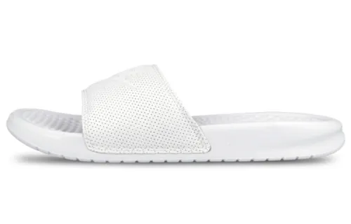 Nike Benassi JDI Athleisure Rubber Sole Slide Slippers Men's White