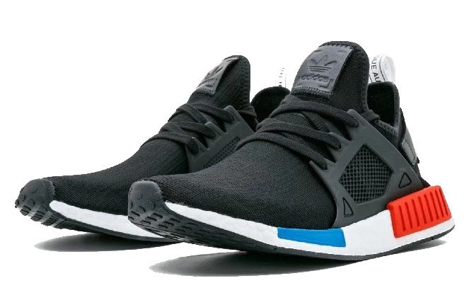 Кроссовки adidas originals NMD XR1 OG Black (черно-бело-красно-синие) — Чёрный / белый / красный / синий — фото 3