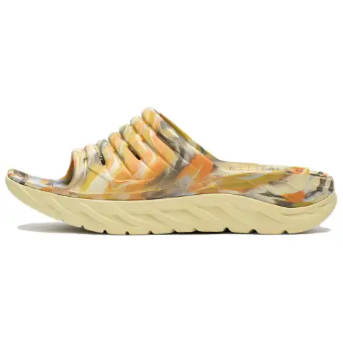 HOKA ONE ONE ORA Recovery Abrasion Resistant Slide Slippers Unisex Yellow