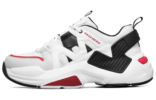 Skechers D'lites 2.0 Low Top Running Shoes White/Black/Red