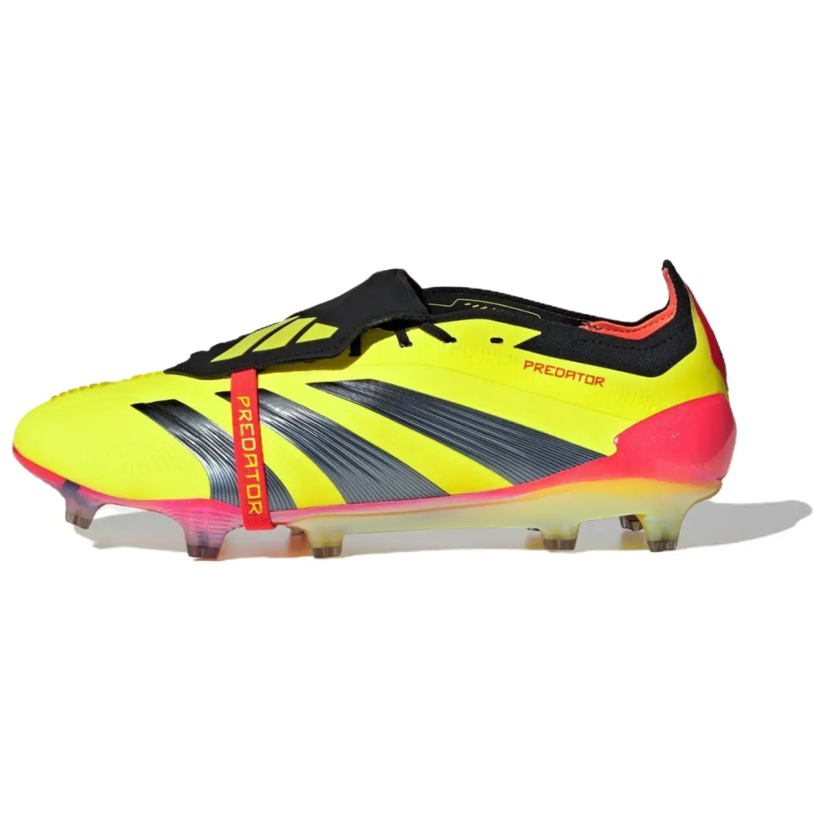 Adidas PREDATOR ELITE FG Firm Ground Abrasion Resistant Soccer Shoes Unisex Red Yellow