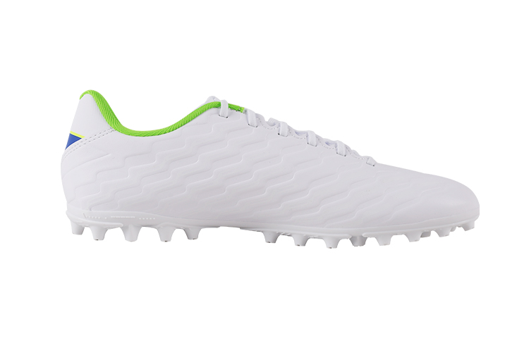 Li Ning MG Multi Ground Cushioning Slip Resistant Abrasion Resistant Soccer Shoes Men’s White