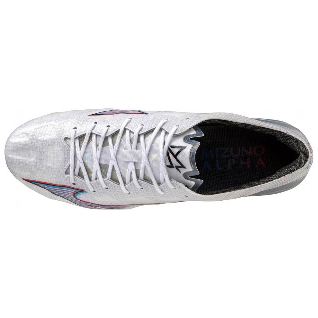 Mizuno Alpha Natural Grass Soccer Shoes Unisex White Red