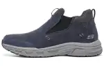 Skechers Casual Textile, Leather Low top Casual Shoes Men's Marine Blue