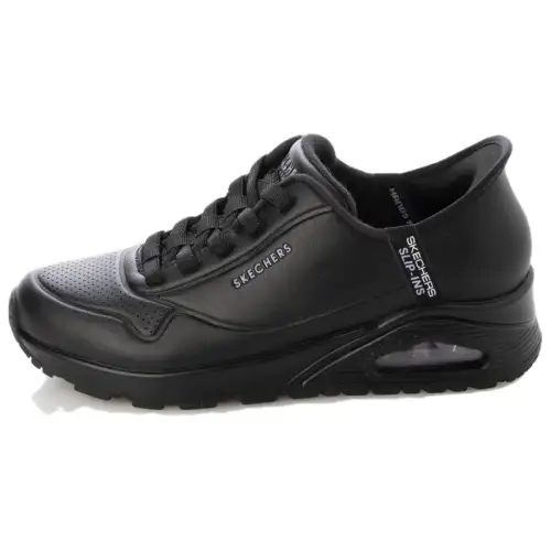 Skechers Uno Abrasion Resistant Low top Casual Shoes Women's Black