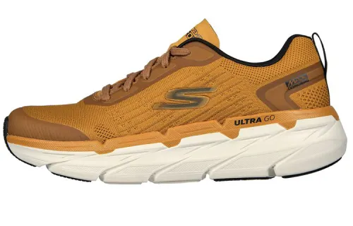 Skechers Max Cushioning Fabric Low top Casual Shoes Men's Yellow