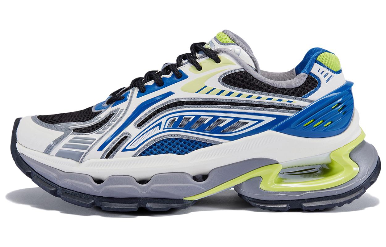 Li Ning Furious Rider BOW Comfortable Slip Resistant Abrasion Resistant Low top Casual Shoes Men's Blue Green