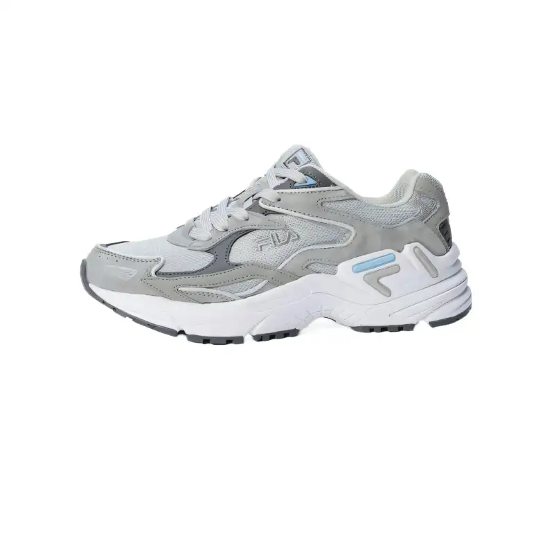 FILA Catapult Comfortable Low top Casual Shoes Unisex Silver Gray