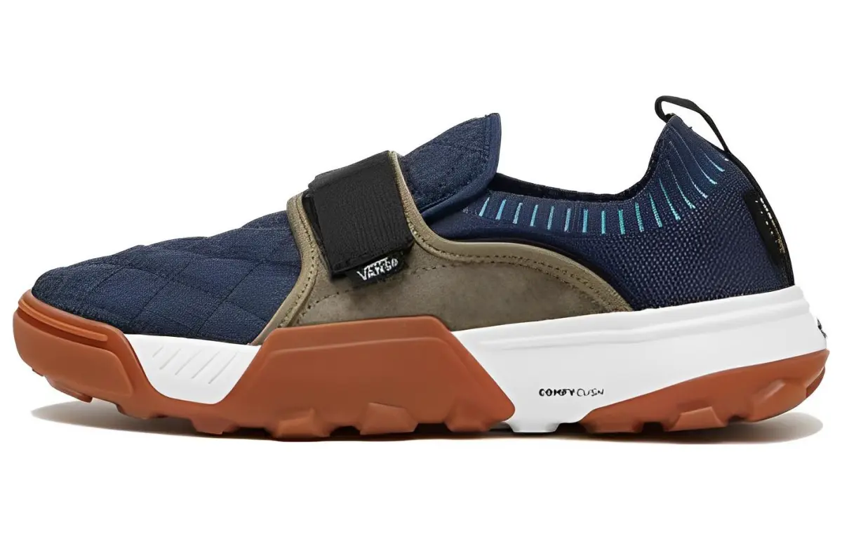 Vans Cushioning Abrasion Resistant Low top Casual Shoes Unisex Blue Brown