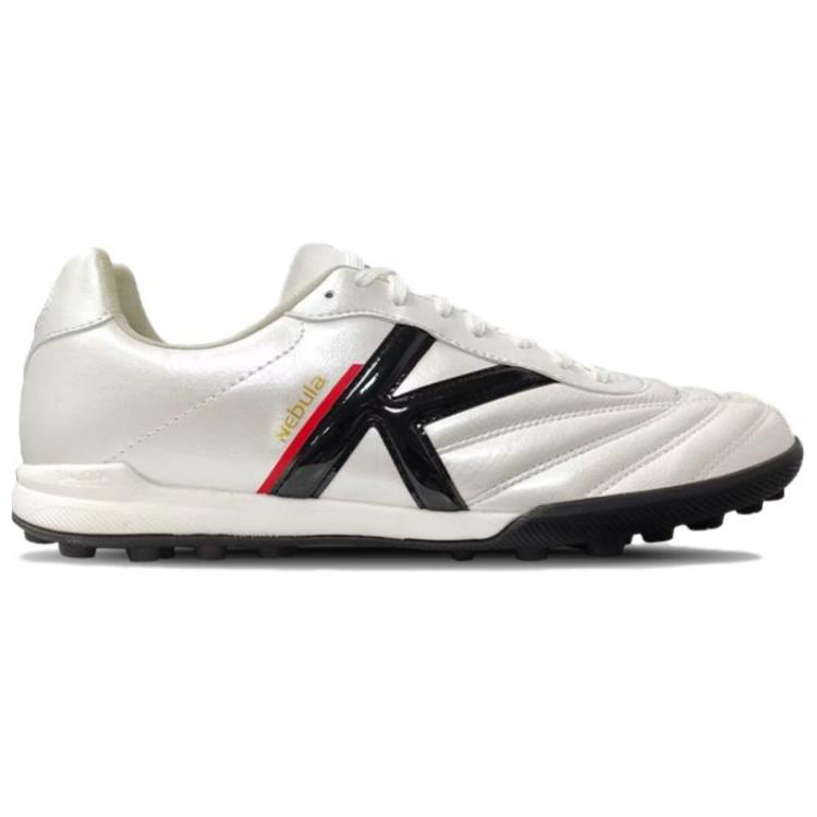 KELME Nebula Collection TF Turf Artificial Turf Slip Resistant Abrasion Resistant Soccer Shoes Unisex White Black