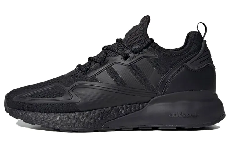 Adidas Originals ZX 2K Boost Mesh, Textile Slip Resistant Low top Casual Shoes Unisex Black