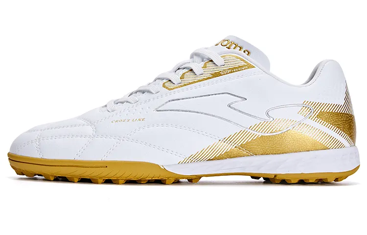Joma TF Turf Slip Resistant Abrasion Resistant Soccer Shoes Men's White Gold
